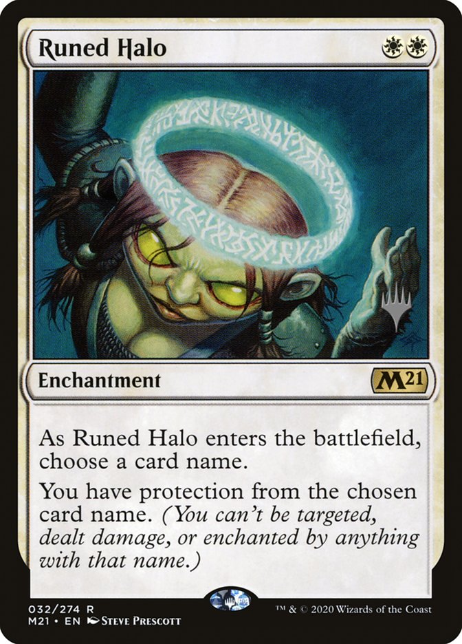 Runed Halo (Promo Pack) [Core Set 2021 Promos] | Good Games Morley
