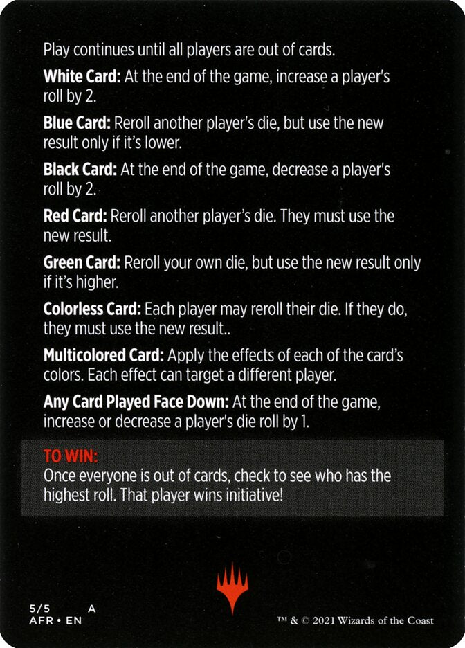 Roll for Initiative (Magic Minigame) [Dungeons & Dragons: Adventures in the Forgotten Realms Minigame] | Good Games Morley