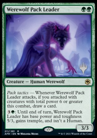 Werewolf Pack Leader (Promo Pack) [Dungeons & Dragons: Adventures in the Forgotten Realms Promos] | Good Games Morley