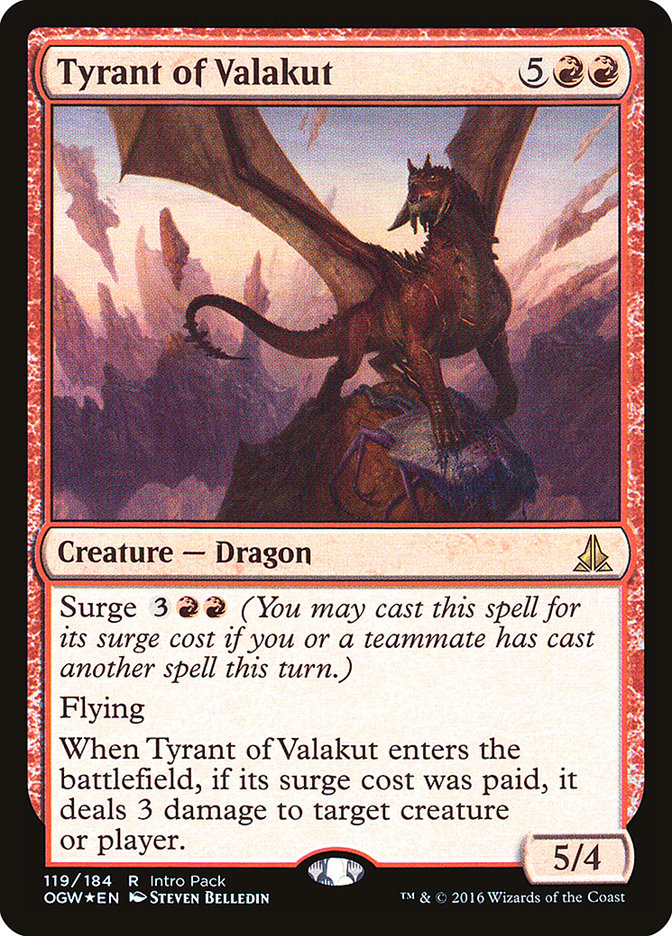Tyrant of Valakut (Intro Pack) [Oath of the Gatewatch Promos] | Good Games Morley