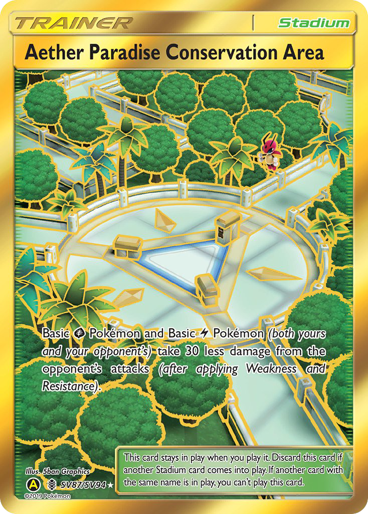Aether Paradise Conservation Area (SV87/SV94) [Sun & Moon: Hidden Fates - Shiny Vault] | Good Games Morley
