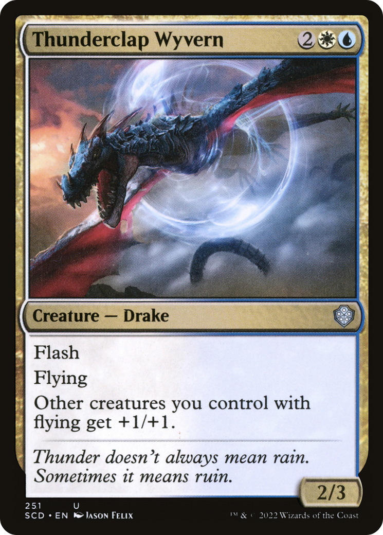 Thunderclap Wyvern [Starter Commander Decks] | Good Games Morley