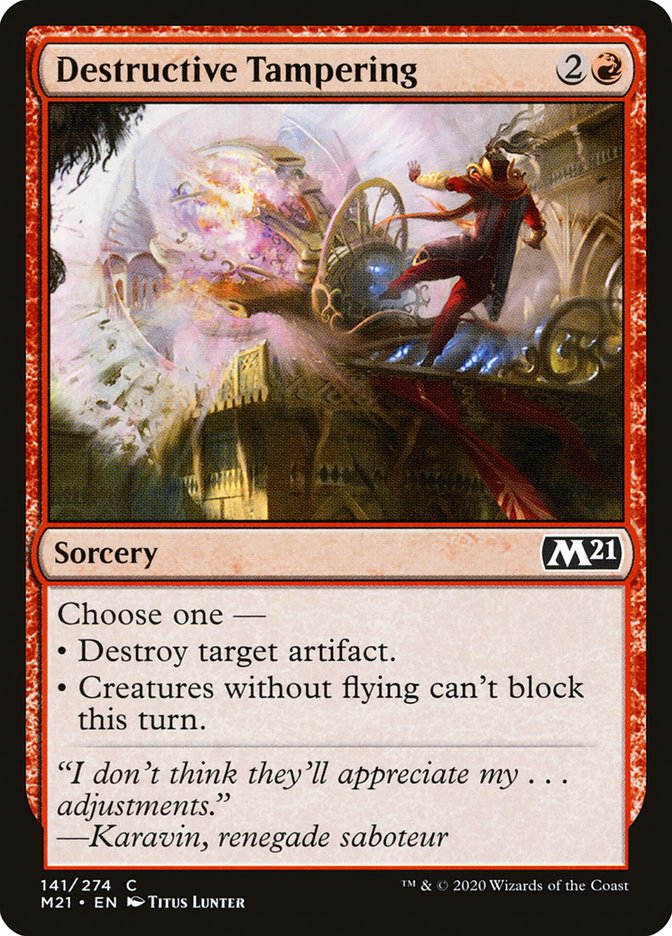 Destructive Tampering [Core Set 2021] | Good Games Morley