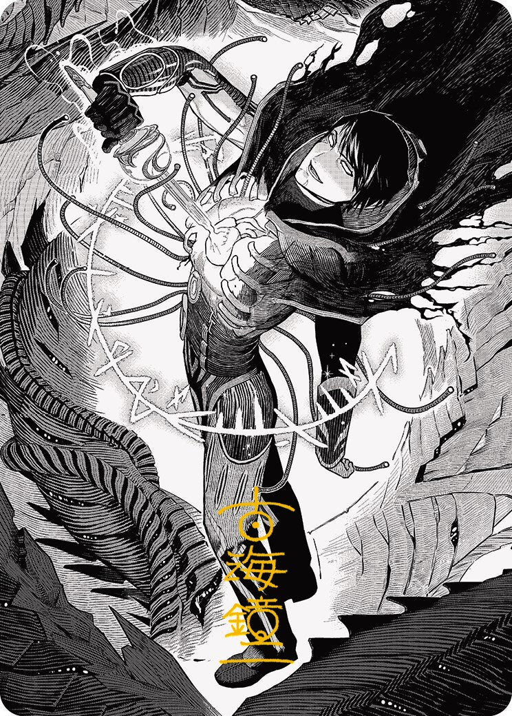 Jace, the Perfected Mind 2 Art Card (Gold-Stamped Signature) [Phyrexia: All Will Be One Art Series] | Good Games Morley