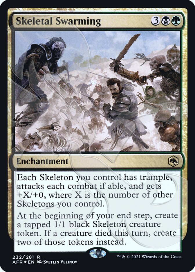 Skeletal Swarming (Ampersand Promo) [Dungeons & Dragons: Adventures in the Forgotten Realms Promos] | Good Games Morley
