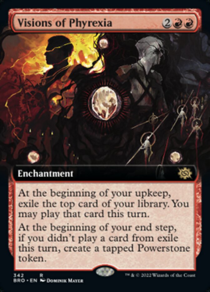 Visions of Phyrexia (Extended Art) [The Brothers' War] | Good Games Morley