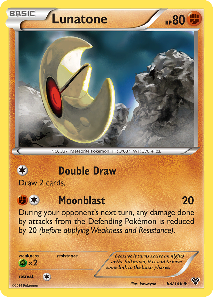 Lunatone (63/146) [XY: Base Set] | Good Games Morley