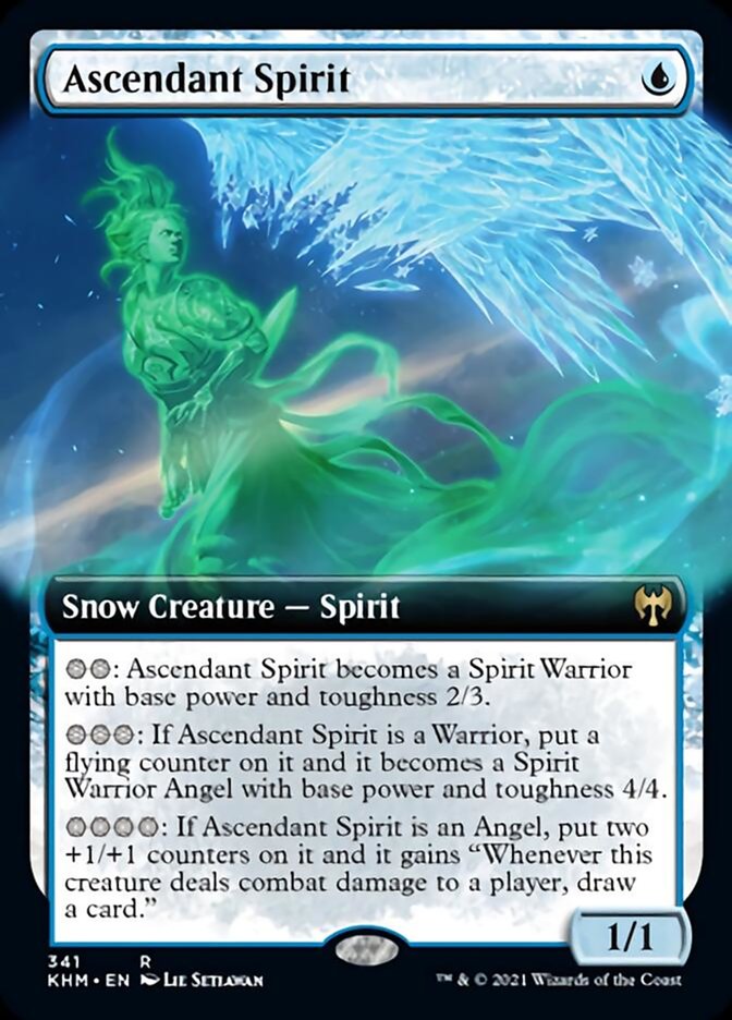 Ascendant Spirit (Extended Art) [Kaldheim] | Good Games Morley