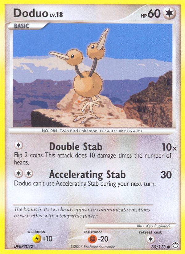 Doduo (80/123) [Diamond & Pearl: Mysterious Treasures] | Good Games Morley