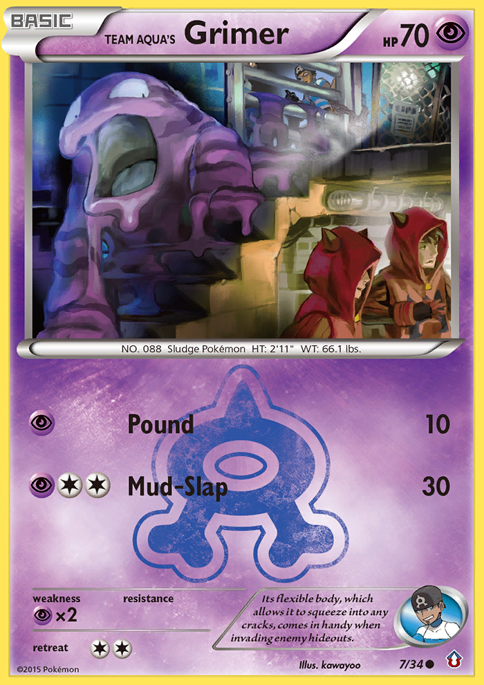 Team Aqua's Grimer (7/34) [XY: Double Crisis] | Good Games Morley