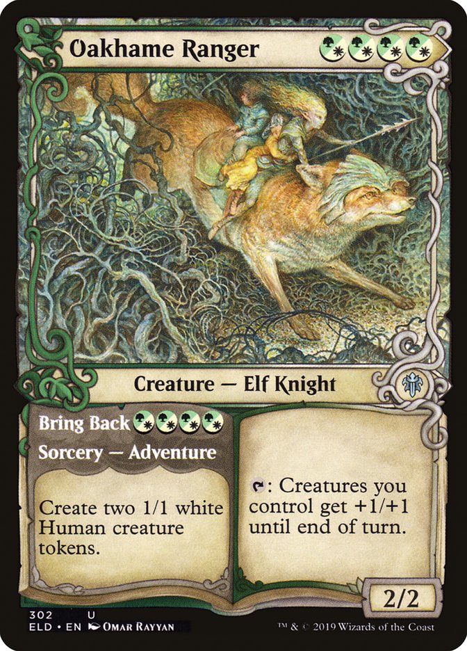 Oakhame Ranger // Bring Back (Showcase) [Throne of Eldraine] | Good Games Morley