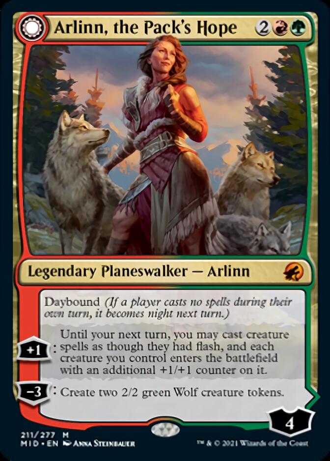 Arlinn, the Pack's Hope // Arlinn, the Moon's Fury [Innistrad: Midnight Hunt] | Good Games Morley