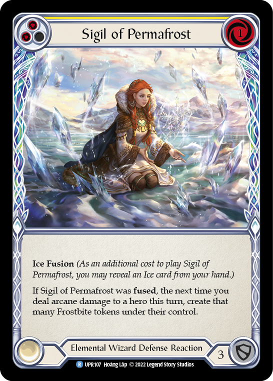 Sigil of Permafrost (Yellow) [UPR107] (Uprising)  Rainbow Foil | Good Games Morley
