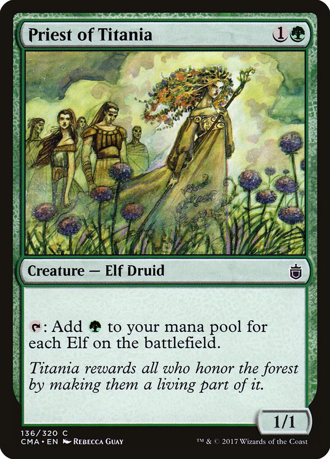 Priest of Titania [Commander Anthology] | Good Games Morley