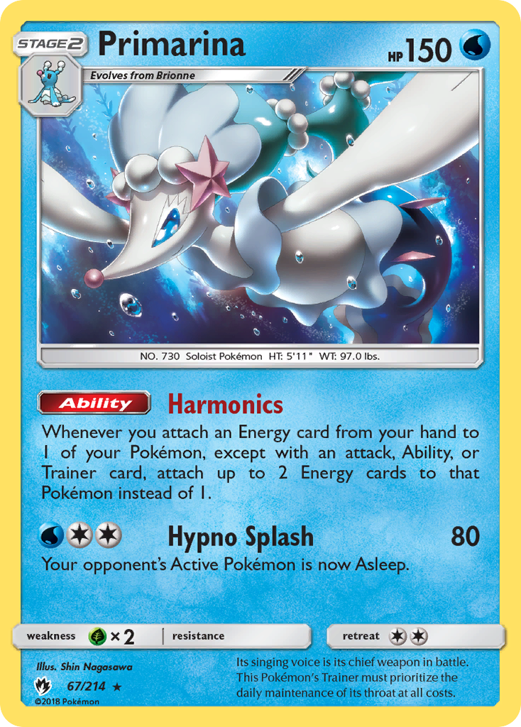 Primarina (67/214) [Sun & Moon: Lost Thunder] | Good Games Morley