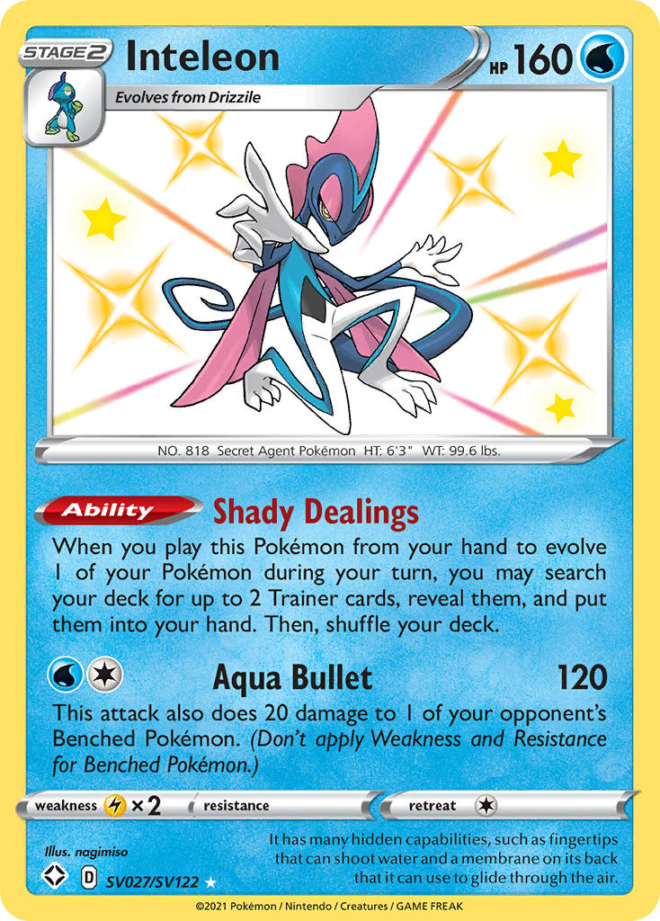 Inteleon (SV027/SV122) [Sword & Shield: Shining Fates] | Good Games Morley