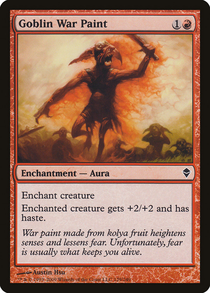 Goblin War Paint [Zendikar] | Good Games Morley