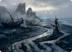 Shipwreck Marsh Art Card [Innistrad: Midnight Hunt Art Series] | Good Games Morley