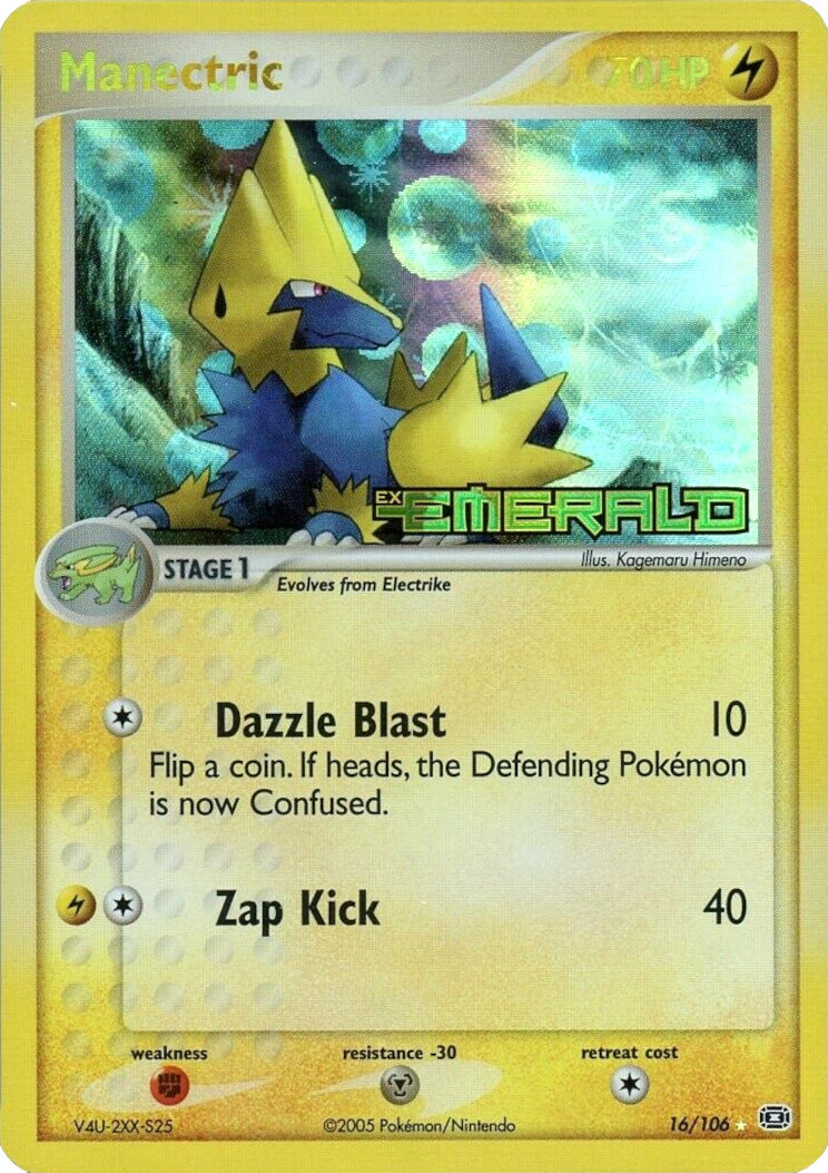 Manectric (16/106) (Stamped) [EX: Emerald] | Good Games Morley