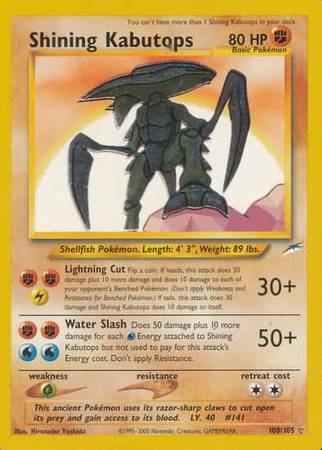 Shining Kabutops (108/105) [Neo Destiny Unlimited] | Good Games Morley