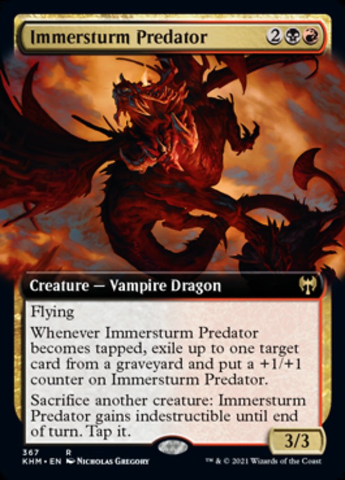 Immersturm Predator (Extended Art) [Kaldheim] | Good Games Morley