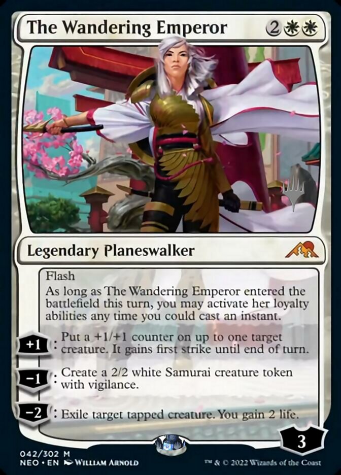 The Wandering Emperor (Promo Pack) [Kamigawa: Neon Dynasty Promos] | Good Games Morley