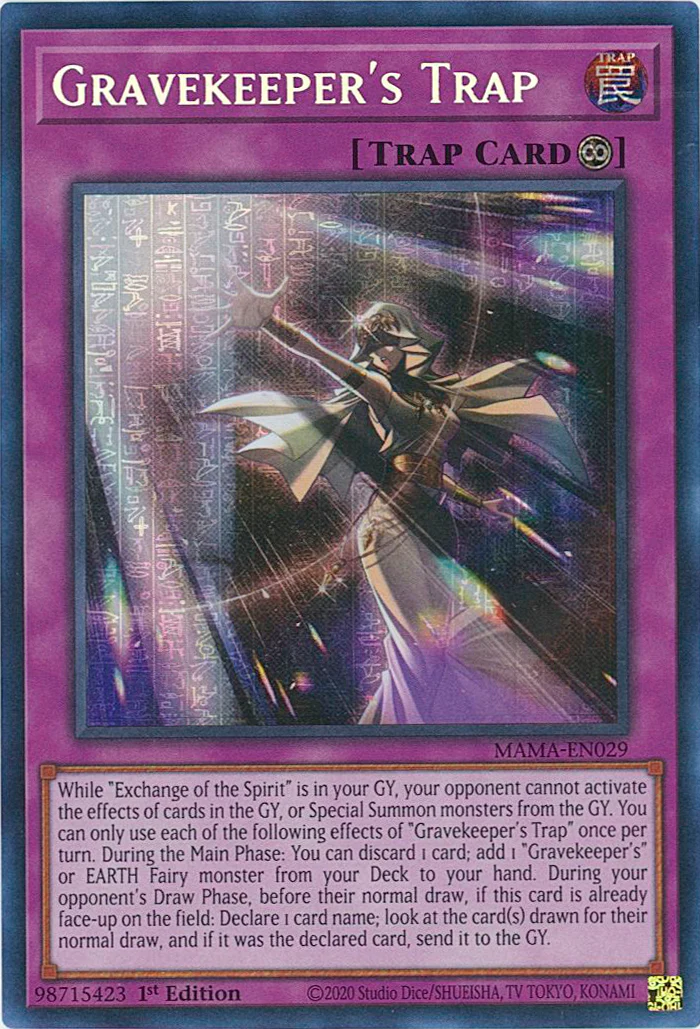 Gravekeeper's Trap [MAMA-EN029] Ultra Pharaoh's Rare | Good Games Morley