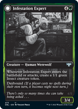 Infestation Expert // Infested Werewolf [Innistrad: Double Feature] | Good Games Morley
