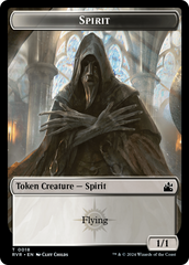 Spirit (0018) // Sphinx Double-Sided Token [Ravnica Remastered Tokens] | Good Games Morley