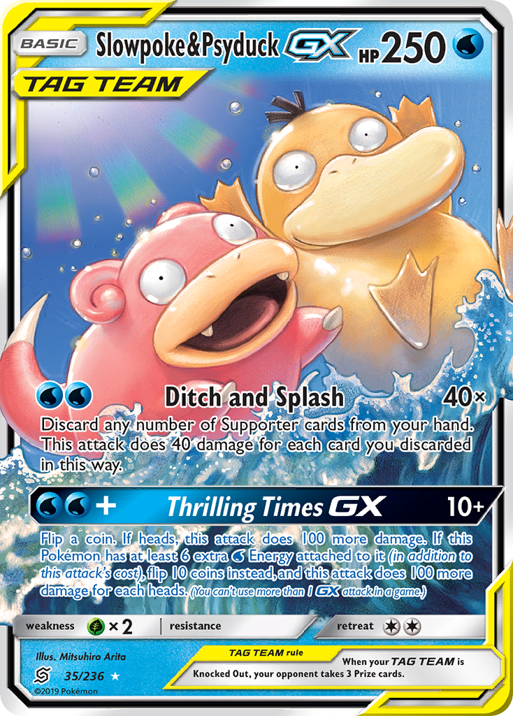 Slowpoke & Psyduck GX (35/236) [Sun & Moon: Unified Minds] | Good Games Morley