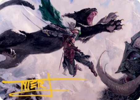 Drizzt Do'Urden Art Card (Gold-Stamped Signature) [Dungeons & Dragons: Adventures in the Forgotten Realms Art Series] | Good Games Morley