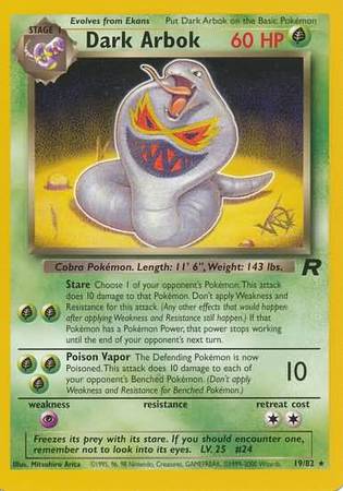 Dark Arbok (19/82) (W Stamped Promo) [Team Rocket Unlimited] | Good Games Morley