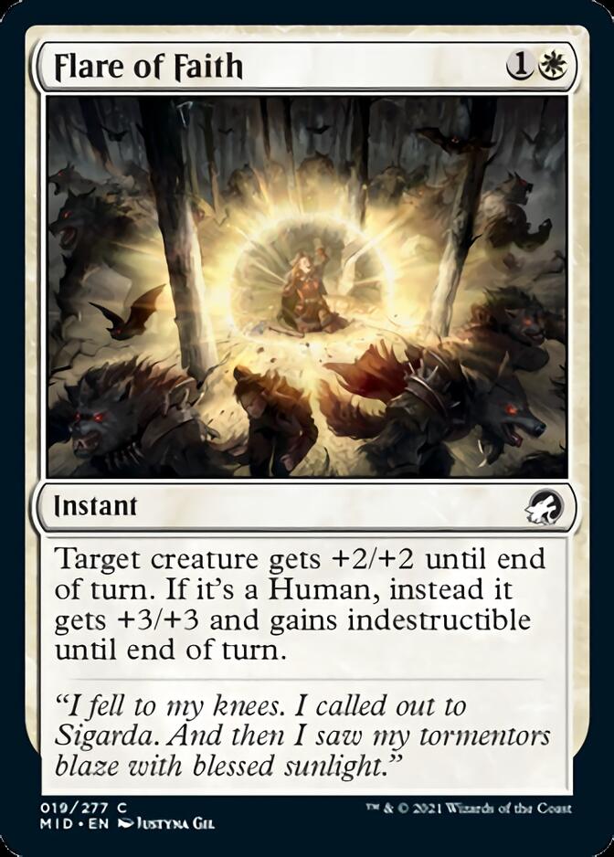 Flare of Faith [Innistrad: Midnight Hunt] | Good Games Morley