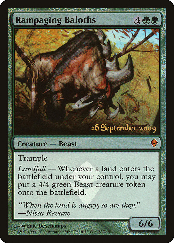 Rampaging Baloths [Zendikar Prerelease Promos] | Good Games Morley