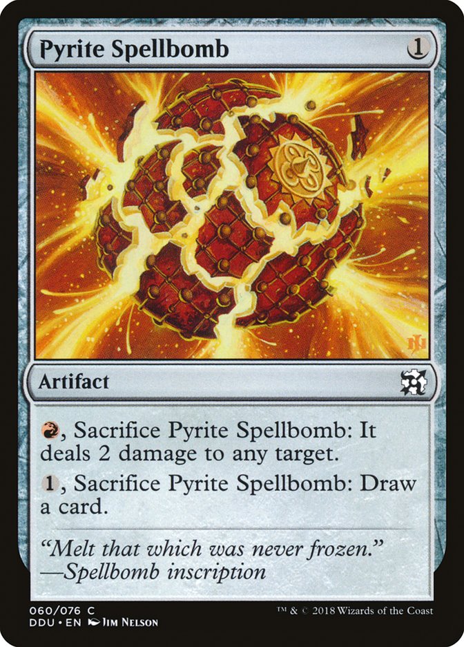 Pyrite Spellbomb [Duel Decks: Elves vs. Inventors] | Good Games Morley