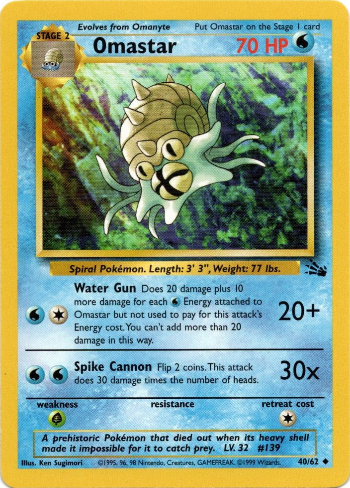 Omastar (40/62) [Fossil Unlimited] | Good Games Morley
