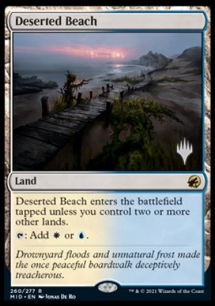 Deserted Beach (Promo Pack) [Innistrad: Midnight Hunt Promos] | Good Games Morley