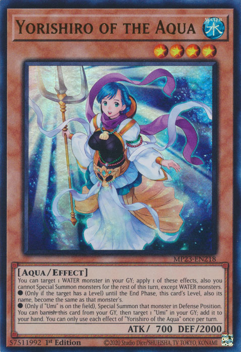 Yorishiro of the Aqua [MP23-EN218] Ultra Rare | Good Games Morley