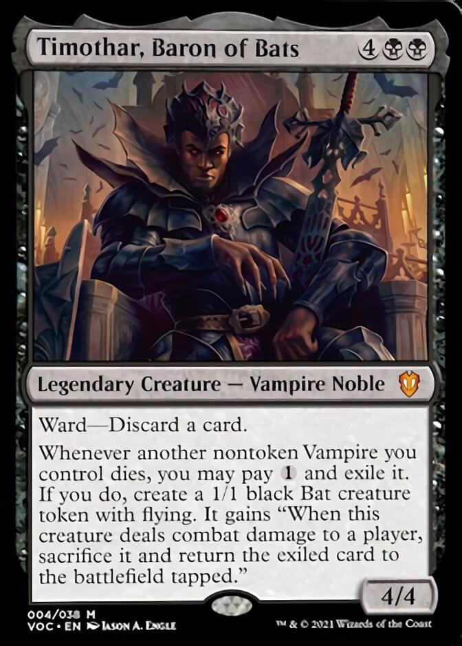 Timothar, Baron of Bats [Innistrad: Crimson Vow Commander] | Good Games Morley