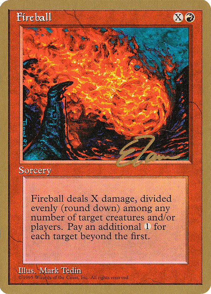 Fireball (Eric Tam) [Pro Tour Collector Set] | Good Games Morley