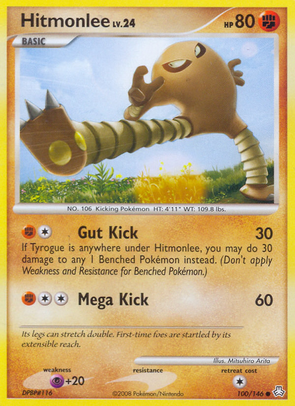 Hitmonlee (100/146) [Diamond & Pearl: Legends Awakened] | Good Games Morley