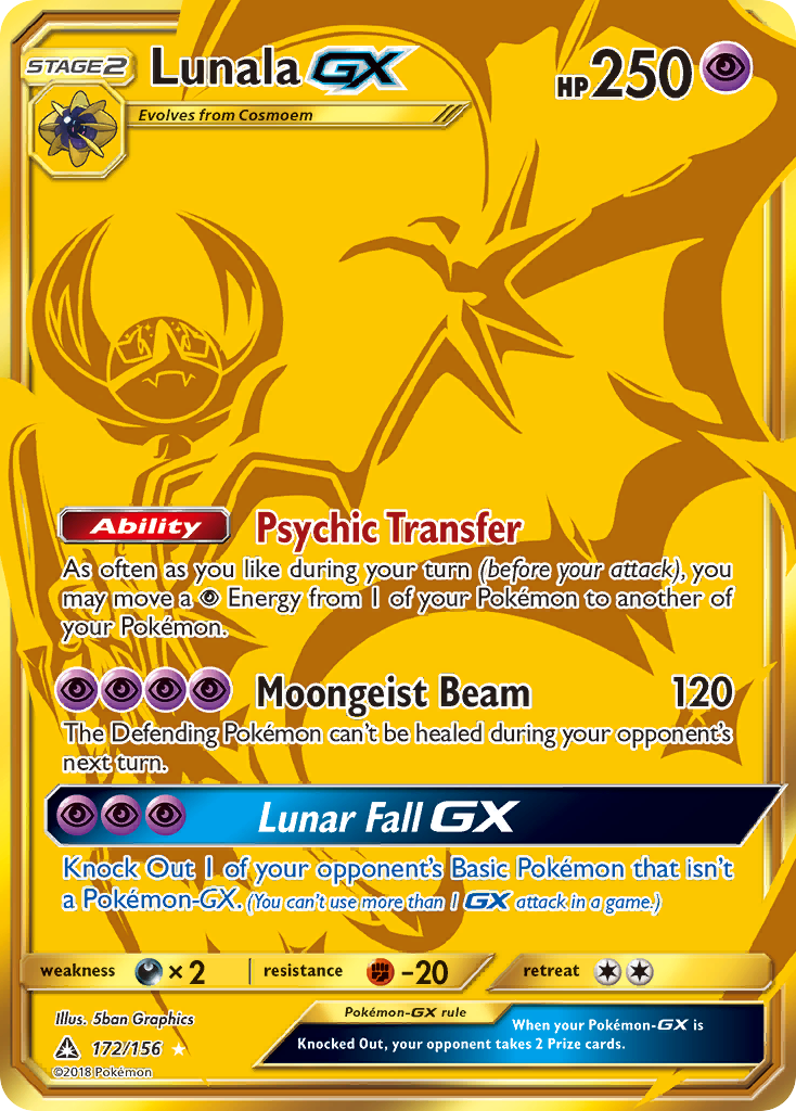Lunala GX (172/156) [Sun & Moon: Ultra Prism] | Good Games Morley