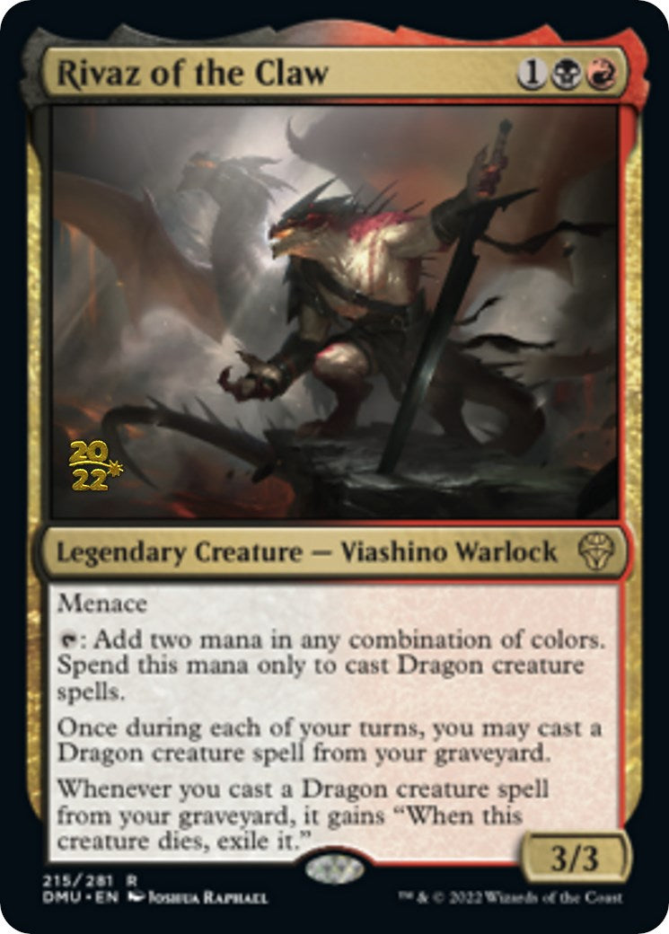 Rivaz of the Claw [Dominaria United Prerelease Promos] | Good Games Morley