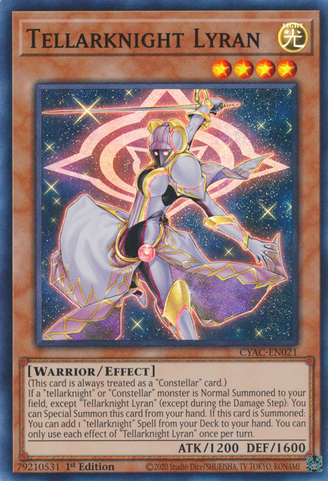 Tellarknight Lyran [CYAC-EN021] Super Rare | Good Games Morley