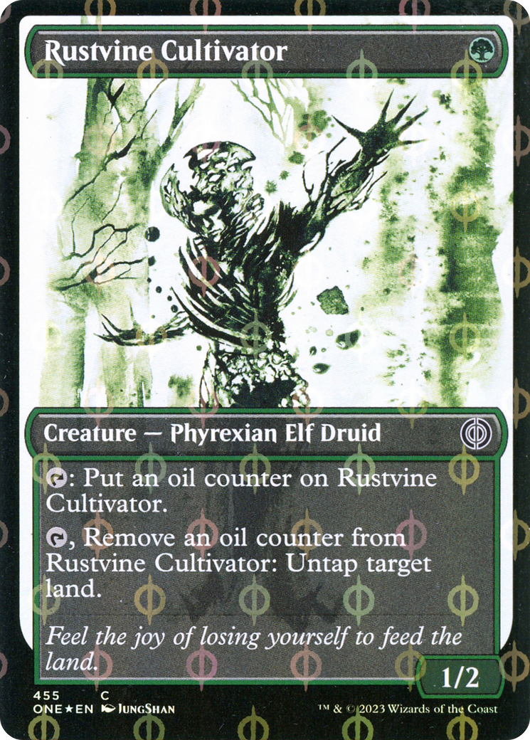 Rustvine Cultivator (Showcase Ichor Step-and-Compleat Foil) [Phyrexia: All Will Be One] | Good Games Morley