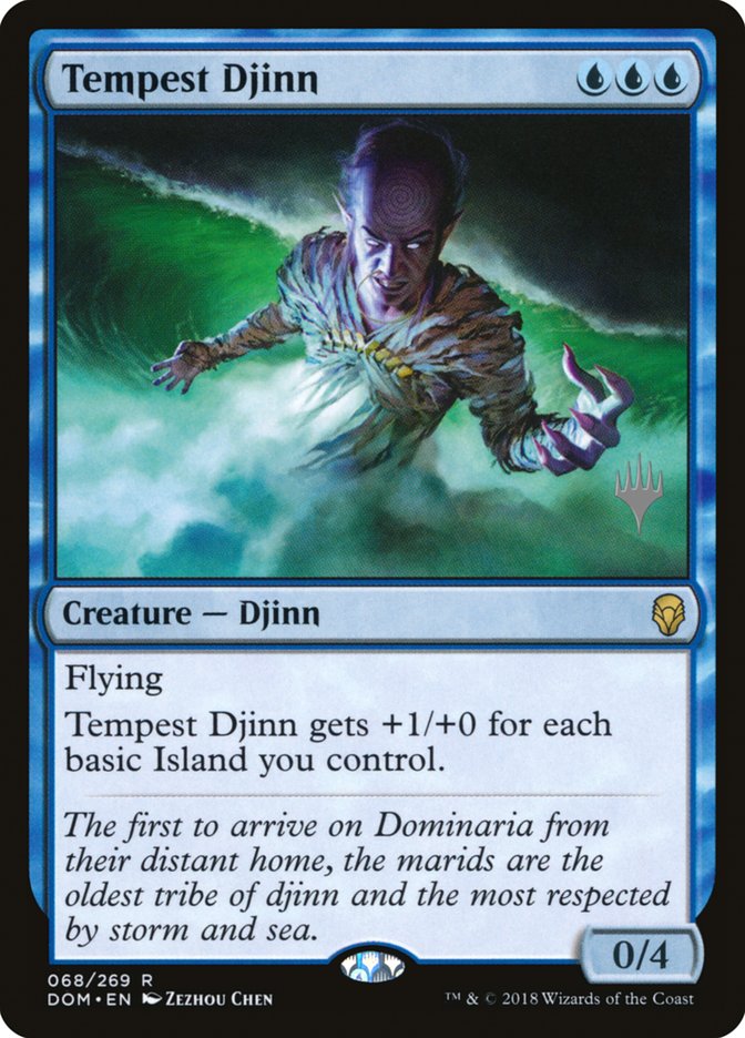 Tempest Djinn (Promo Pack) [Dominaria Promos] | Good Games Morley