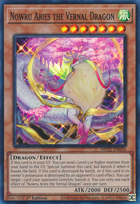 Nowru Aries the Vernal Dragon [MP23-EN054] Super Rare | Good Games Morley