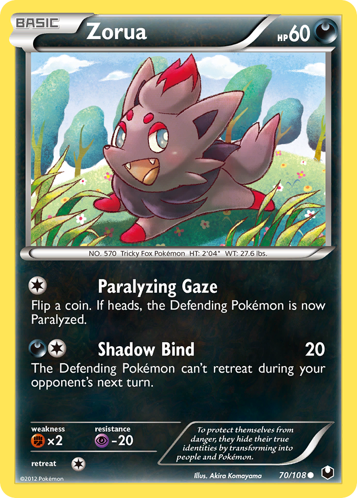 Zorua (70/108) [Black & White: Dark Explorers] | Good Games Morley