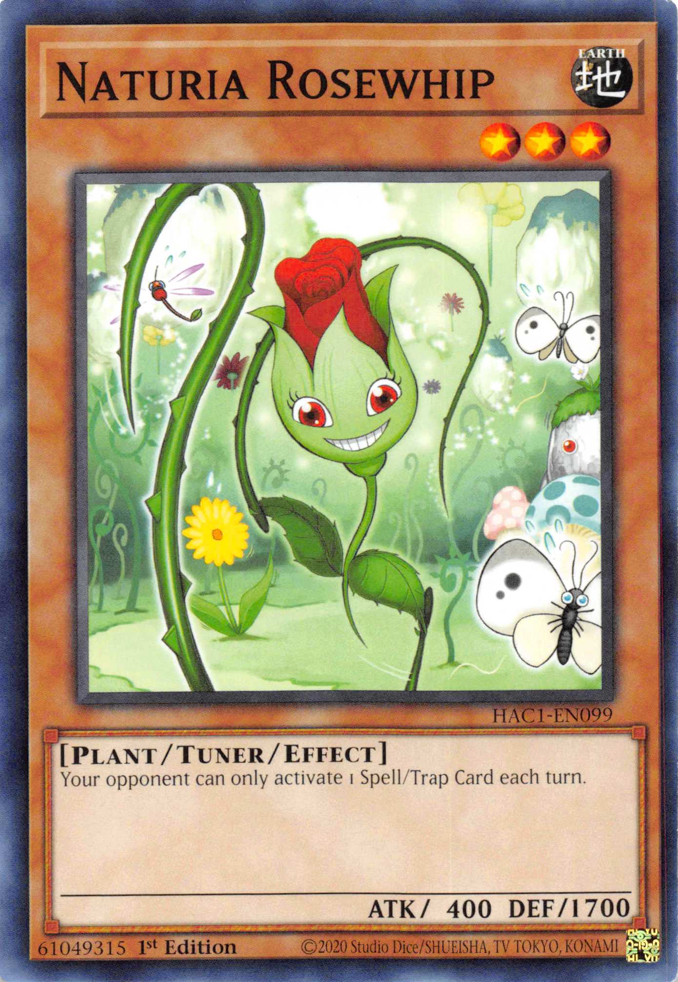 Naturia Rosewhip (Duel Terminal) [HAC1-EN099] Parallel Rare | Good Games Morley