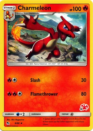 Charmeleon (8/68) (Charizard Stamp #15) [Battle Academy 2020] | Good Games Morley